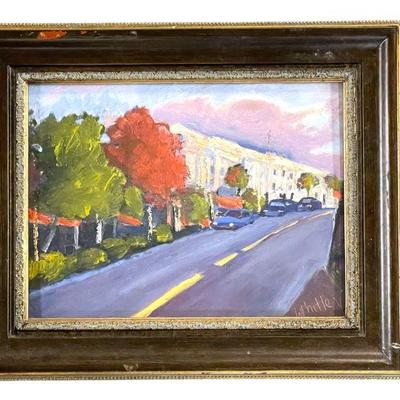 IMPRESSIONIST CITY STREET BY WHITLEY