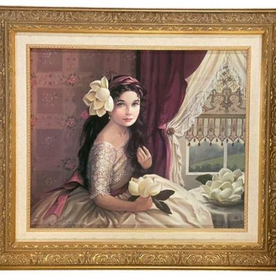 PATI BANNISTER (1929-2013) SOUTHERN BELLE GICLEE LTD ED