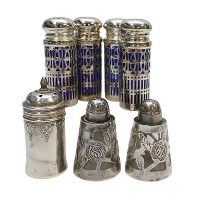 7 SALTS INCL 4 COBALT INSERT 2 STERLING OVERLAY