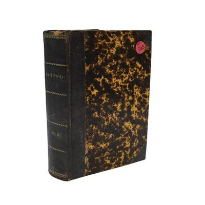 RARE 1860 WASHINGTON IRVING BOUND VOLUME OF THE KNICKERBOCKER VOLUME LV