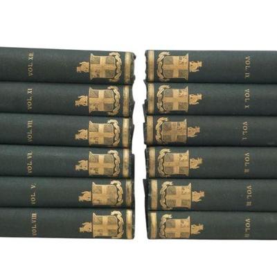 ANTIQUE THE WORKS OF EDMUND BURKE 1869 EDITION IN 12 VOLUMES