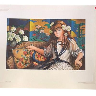 PATI BANNISTER (1929-2013) LOVE SEAT LTD ED LITHO