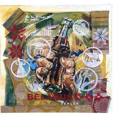 STEVE PENLEY (american b. 1964) ORIGINAL ACRYLIC PAINTING