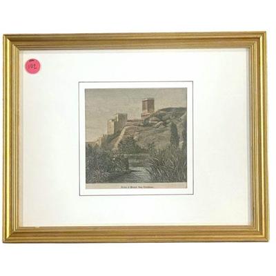 HAND COLORED ENGRAVING 1891