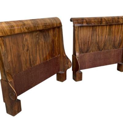 BEIDERMEIER WALNUT SLEIGH DAYBED