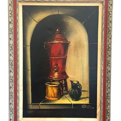 LARGE PAINTING AFTER JEAN BAPTISTE-SIMEON CHARDIN