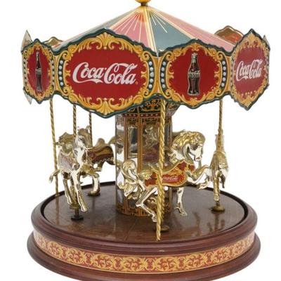 COCA COLA MUSICAL CAROUSEL BY FRANKLIN MINT