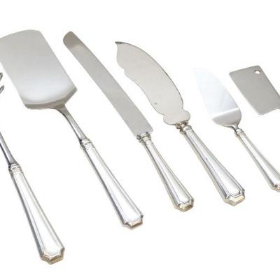 6 PC GORHAM FAIRFAX 1910 STERLING SERVING PIECES