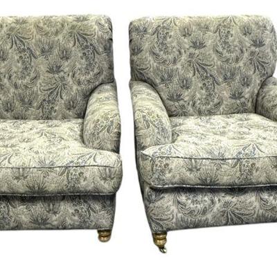 2 CUSTOM UPHOLSTERED CHAIRS CHARLESTON PLACE