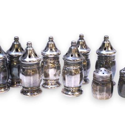 9 INDIVIDUAL STERLING SILVER SALTS