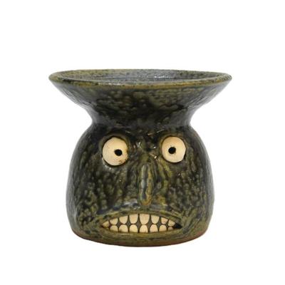 APPALACHIAN FACE POTTERY SIGNED JUG BY MATT LUCK
