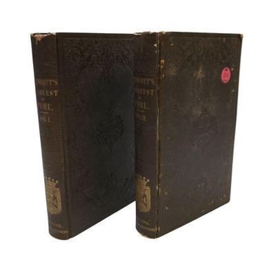 1847 EDITION OF PRESCOTT'S CONQUEST OF PERU IN TWO VOLUMES