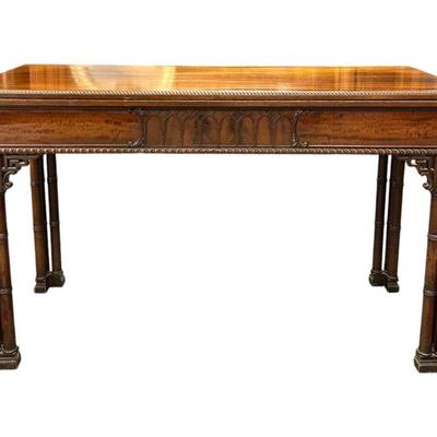 ENGLISH CHINESE CHIPPENDALE FLIP TOP TABLE