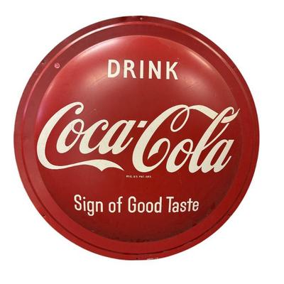 VINTAGE COCA-COLA SIGN OF GOOD TASTE SIGN 36"
