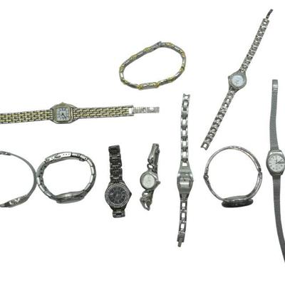 10 VINTAGE LADIES WATCHES ANNE KLEIN - SEIKO - FOSSIL
