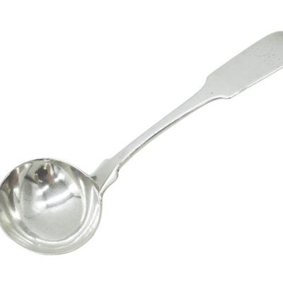 SOUTHERN COIN SILVER LADLE CHARLESTON