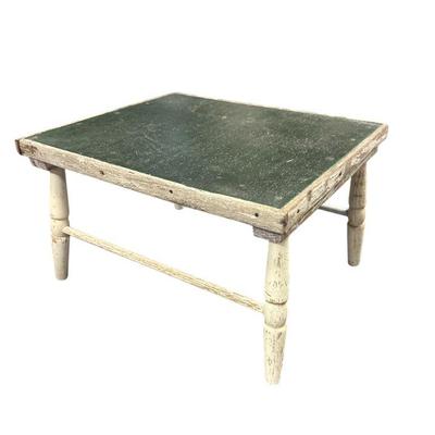 SMALL PAINTED PRIMITIVE STOOL