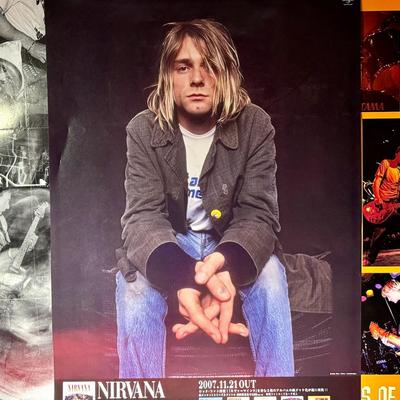 Nirvana Posters & Kurt Cobain Portrait Poster 