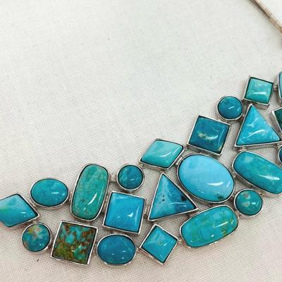 Nevada Turquoise Two Strand Necklace 