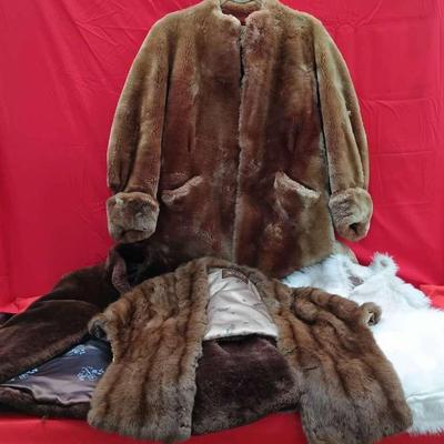 Rifken's Blonde Mouton Lamb Fur Coat And More