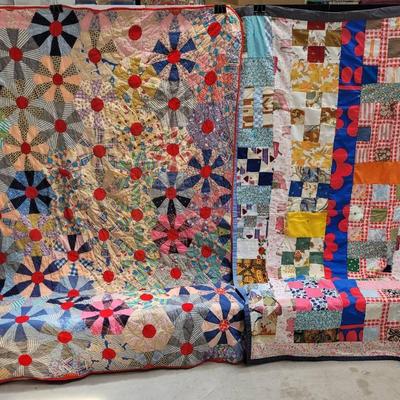 Two Vintage Handstitched Quilts #3