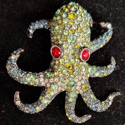 Kenneth Jay Lane's Venetian Octopus Brooch