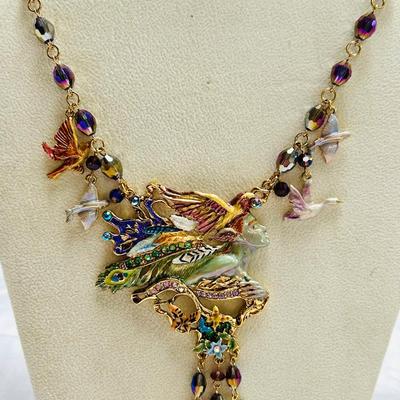 Kirks Folly Spirit of Flight AB 20”Crystal Necklace by Josephine Wall