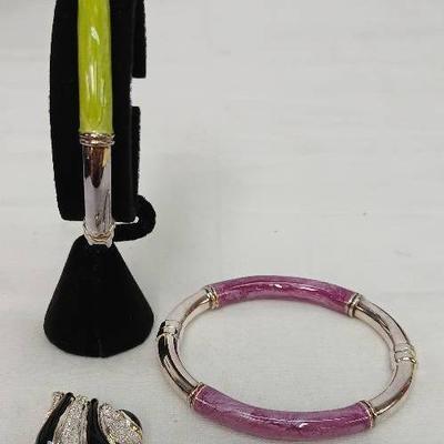 Italian Sterling Bracelets & Pendant Milor Brand