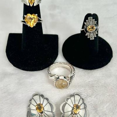 Michael Dawkins Quartz Stone Ring And More