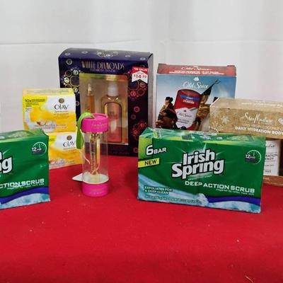 A Variety Of Soaps & Body Wash, Britney Spears Fantasy, Enchen Foam Soap Dispenser.