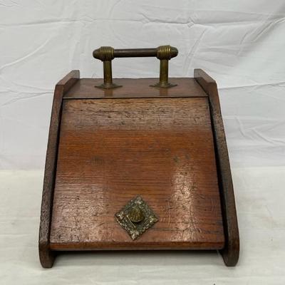 Antique Coal Purdonium W/ Brass Handle