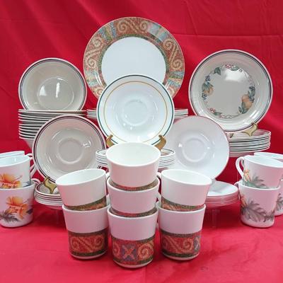 79pc Mixed Corning Corelle Dishware 