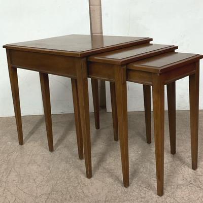 HERITAGE Solid Hard Wood Nesting Tables. 
