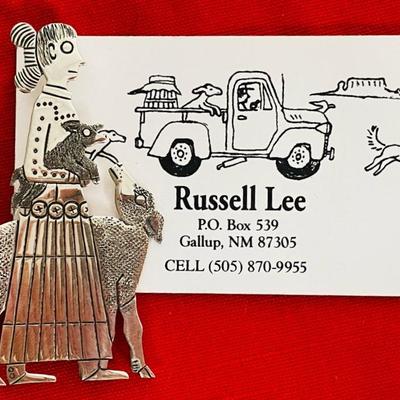 Russell Lee Sterling Pin