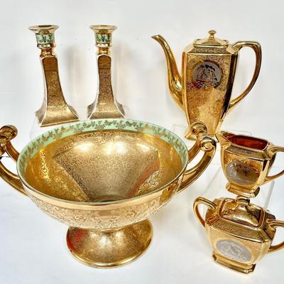 24K Incrusted Gold Bohemia Set - Azberg Bavaria