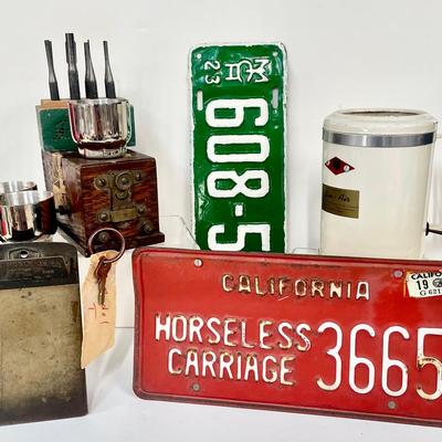 Vintage License Plates, Pin Punches & More
