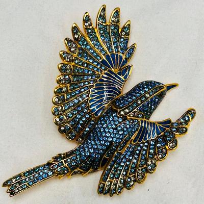 RARE! DESIGNER JOAN RIVERS Limited Edition # 252 Bluebird of Happiness Brooch