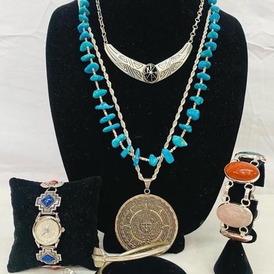 Southwestern Stamped Sterling