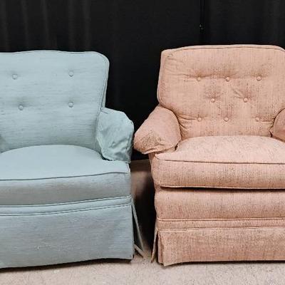 Two Living Room Accent Chairs 