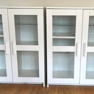 IKEA White Matching Cabinets