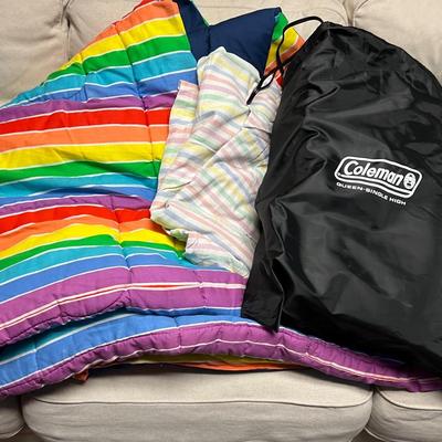 Coleman Blow Up Mattress , Comforter & Sheets