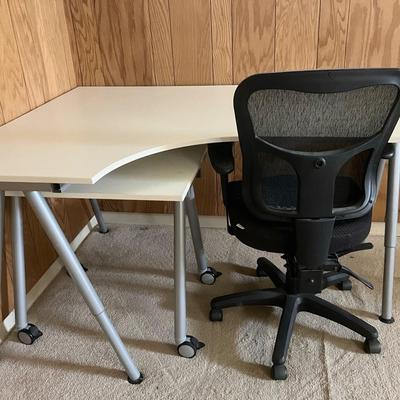 IKEA Galant Corner Desk And Side Table With TempurPedic Chair