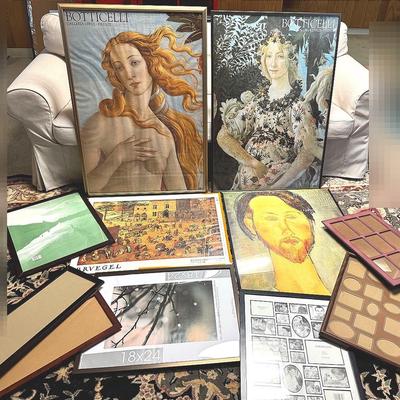 Assorted Frame Lot, Featuring Botticelli 