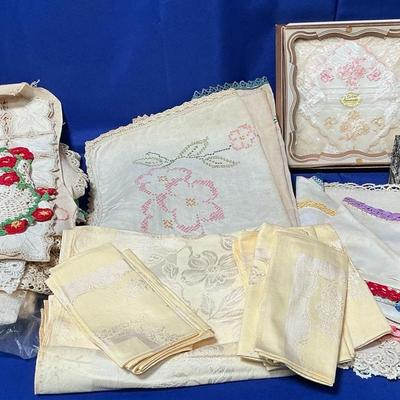 Large Vintage Linen Lot 