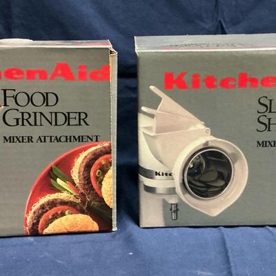 KitchenAid Mixer Attachments - Food Grinder, Slicer & Shredder