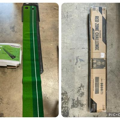 Golf Putter Trainer & Red Zone Football Challenge Outdoor Games