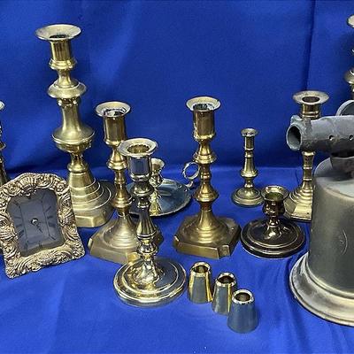 Assorted Brass Lot With Vintage Blow Torch