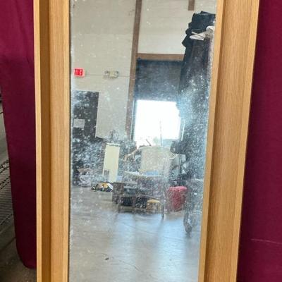 Crate & Barrel 2 Wood Frame Mirror 