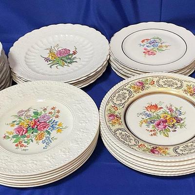 Assorted Lot Of Fine Dinner Plates SPODE Floral And More 10”