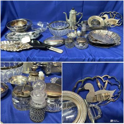 Mixed Metals Lot Pewter, Plated And Other Metals